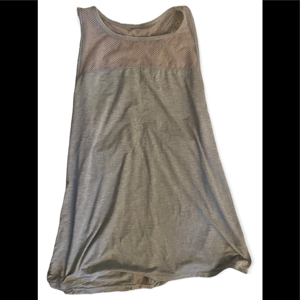 Athleta Grey racerback mixed media tank top size medium